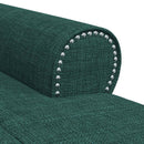 Chaise Lounge med pude Mørkegrøn 91 x 157 x 91 cm Stof