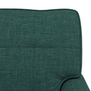 Chaise Lounge med pude Mørkegrøn 91 x 157 x 91 cm Stof