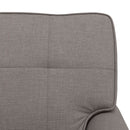 Chaise Lounge med pude Gråbrun 91 x 157 x 91 cm Stof