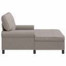 Chaise Lounge med pude Gråbrun 91 x 157 x 91 cm Stof