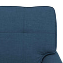 Chaise Lounge med pude Blå 91 x 157 x 91 cm Stof