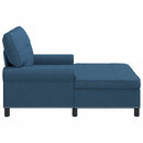 Chaise Lounge med pude Blå 91 x 157 x 91 cm Stof