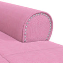 Chaise Lounge med pude Lyserød 91 x 157 x 91 cm Stof