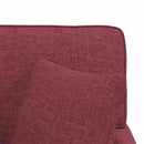 Chaise lounge med volant med pude med pude 3 pcs Vinrød Stof