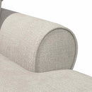 Chaise lounge med volant Cremefarvet 157 x 91 x 91 cm ARES