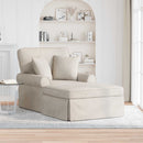 Chaise lounge med volant Cremefarvet 157 x 91 x 91 cm ARES