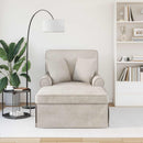 Chaise lounge med volant Cremefarvet 157 x 91 x 91 cm ARES