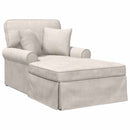 Chaise lounge med volant Cremefarvet 157 x 91 x 91 cm ARES