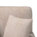 Chaise lounge med volant med pude Beige 157 x 91 x 91 cm ARES