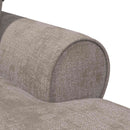 Chaise lounge med volant Sandfarvet 157 x 91 x 91 cm ARES