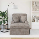 Chaise lounge med volant Sandfarvet 157 x 91 x 91 cm ARES