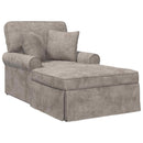 Chaise lounge med volant Sandfarvet 157 x 91 x 91 cm ARES