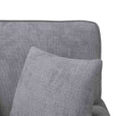 Chaise lounge med volant med pude Lysegrå 157 x 91 x 91 cm ARES