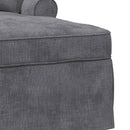 Chaise lounge med volant Mørkegrå 157 x 91 x 91 cm ARES