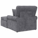 Chaise lounge med volant Mørkegrå 157 x 91 x 91 cm ARES