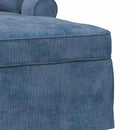 Chaise lounge med volant med pude Blå 157 x 91 x 91 cm ARES