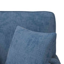Chaise lounge med volant med pude Blå 157 x 91 x 91 cm ARES