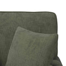 Chaise lounge med volant med pude Grøn 157 x 91 x 91 cm ARES