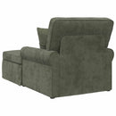 Chaise lounge med volant med pude Grøn 157 x 91 x 91 cm ARES