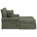 Chaise lounge med volant med pude Grøn 157 x 91 x 91 cm ARES