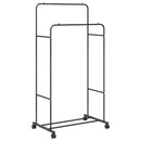 Tøjstativ Ensfarvet Sort 80 x 53 x 156 cm