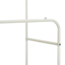 Tøjstativ med hylde med hjul Hvid 80 x 53 x 156 cm
