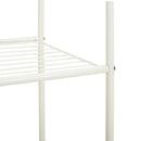 Tøjstativ med hylde med hjul Hvid 80 x 53 x 156 cm