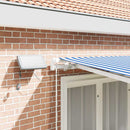 Utrækkelig Markise Blå og Hvid 350 x 250 cm
