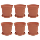Plantepotter 6 pcs Mursten Rød Ø 17 x 14 cm Plastik