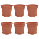 Plantepotter 6 pcs Mursten Rød Ø 19 x 16 cm Plastik