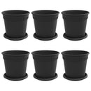 Plantepotter 6 pcs Sort Ø 17 x 14 cm Plastik