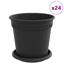 Plantepotter 24 pcs Sort Ø 17 x 14 cm Plastik