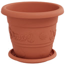 Plantepotter 6 pcs Mursten Rød Ø 22 x 18 cm Plastik