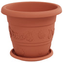 Plantepotter 6 pcs Mursten Rød Ø 26 x 21.5 cm Plastik
