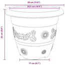 Plantepotter 6 pcs Mursten Rød Ø 30 x 25 cm Plastik