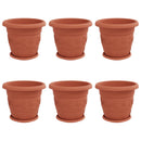 Plantepotter 6 pcs Mursten Rød Ø 34 x 28 cm Plastik