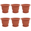 Plantepotter 6 pcs Mursten Rød Ø 39 x 32 cm Plastik