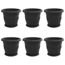 Plantepotter 6 pcs Sort Ø 34 x 28 cm Plastik