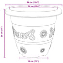 Plantepotter 6 pcs Sort Ø 34 x 28 cm Plastik