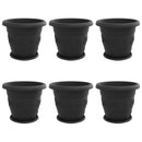 Plantepotter 6 pcs Sort Ø 39 x 32 cm Plastik