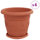 Plantepotter 24 pcs Mursten Rød Ø 30 x 25 cm Plastik