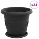 Plantepotter 24 pcs Sort Ø 26 x 21.5 cm Plastik