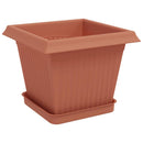 Plantepotter 6 pcs Mursten Rød 20 x 20 x 16 cm Plastik