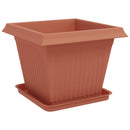 Plantepotter 6 pcs Mursten Rød 43 x 43 x 33,5 cm Plastik