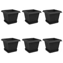 Plantepotter 6 pcs Sort 20 x 20 x 16 cm Plastik