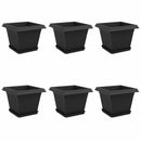 Plantepotter 6 pcs Sort 28,5 x 28,5 x 22 cm Plastik