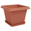 Plantepotter 24 pcs Mursten Rød 33 x 33 x 26 cm Plastik