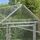 Hønsebur Sølv 200 x 170 x 177 cm Galvaniseret stål