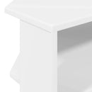 HjørneTVskab Hvid 102x40,5x45cm Konstrueret træ
