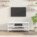 HjørneTVskab Hvid 102x40,5x45cm Konstrueret træ